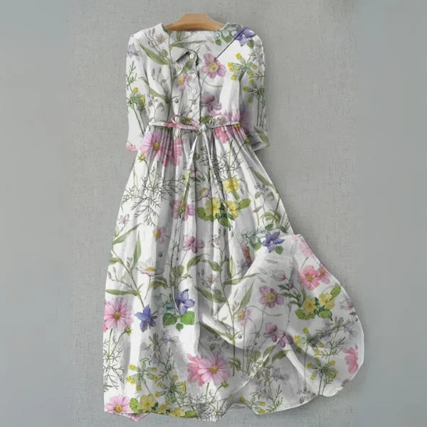 Greta | Abito Trapezio Estivo Floreale