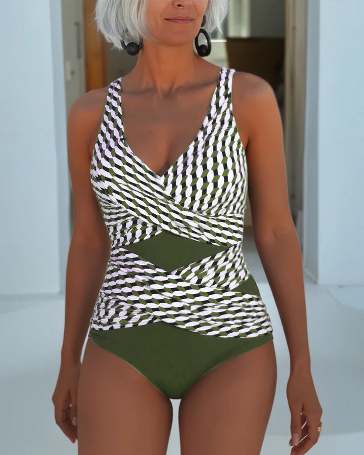 ROSALIA - Elegante costume da bagno crossover