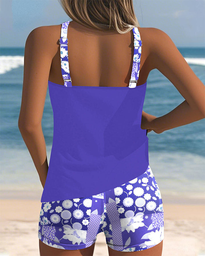 SABRINA - Costume da bagno a due pezzi dalla vestibilità comoda e dallo stile da spiaggia floreale