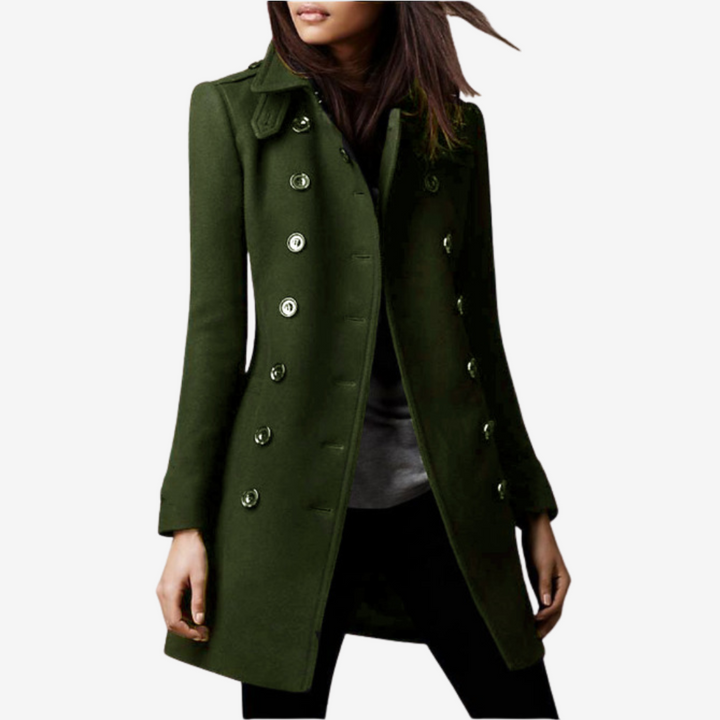 Rosellea™ Elegante cappotto con bottoni