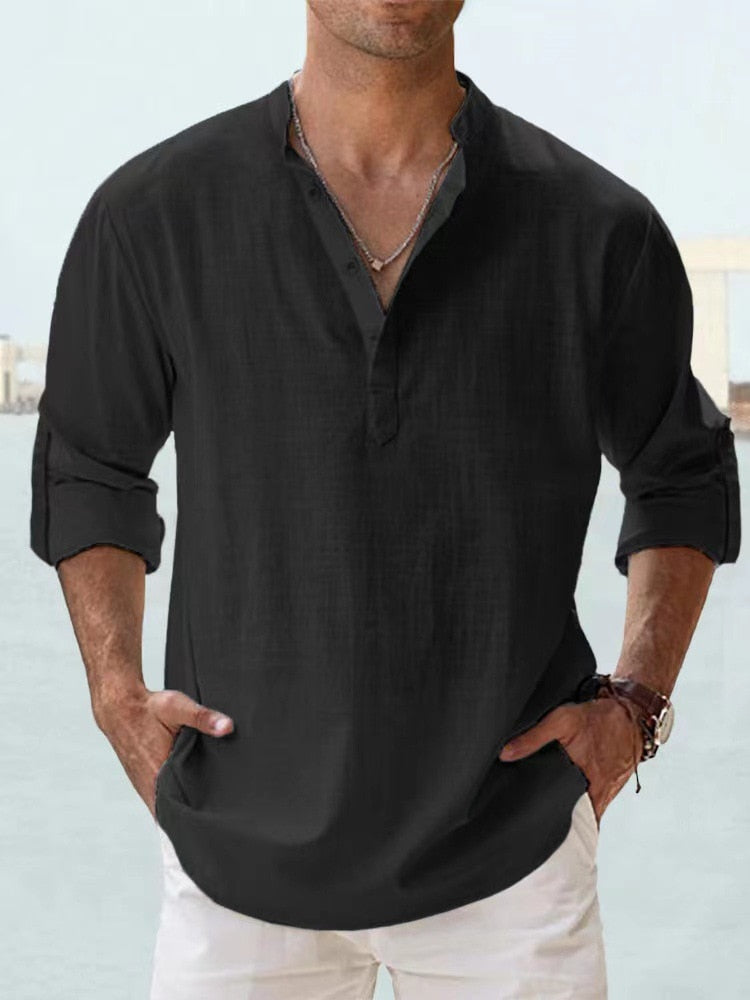 Vince | Camicia in Lino Traspirante