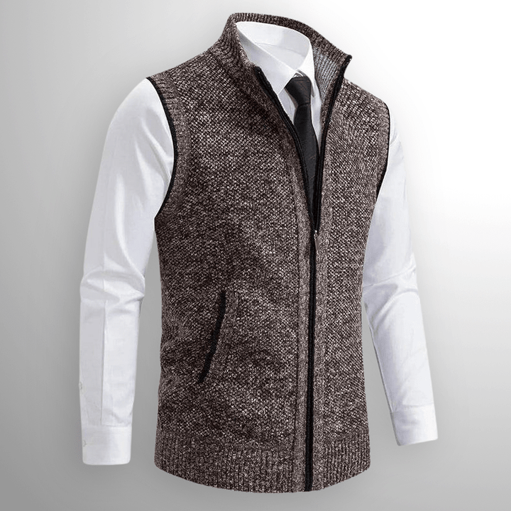 DONATO | GILET IN MAGLIA CON CERNIERA