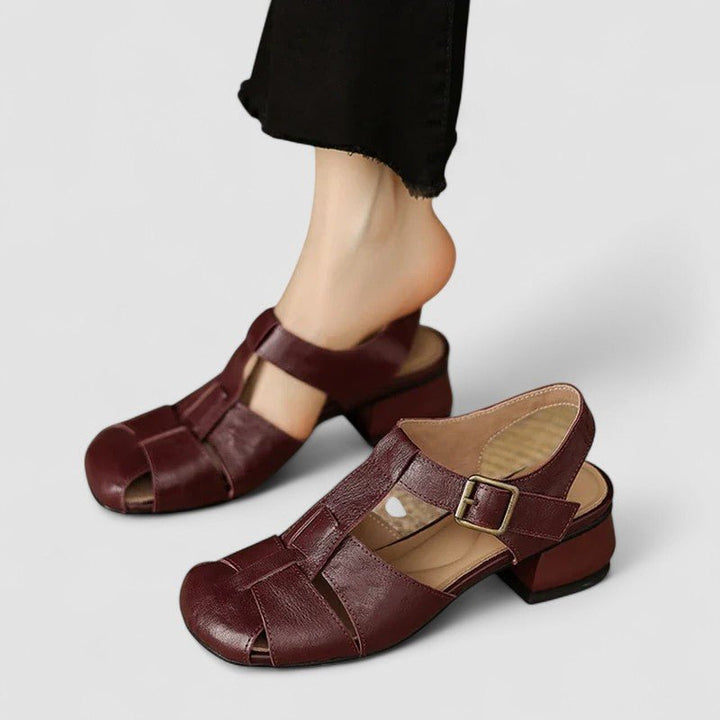 MACARENA | SANDALO IN PELLE INTRECCIATA