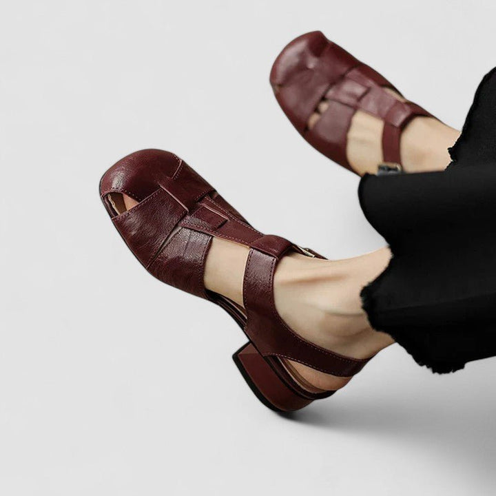MACARENA | SANDALO IN PELLE INTRECCIATA