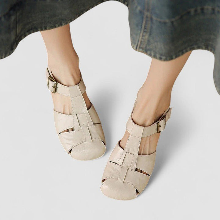 MACARENA | SANDALO IN PELLE INTRECCIATA